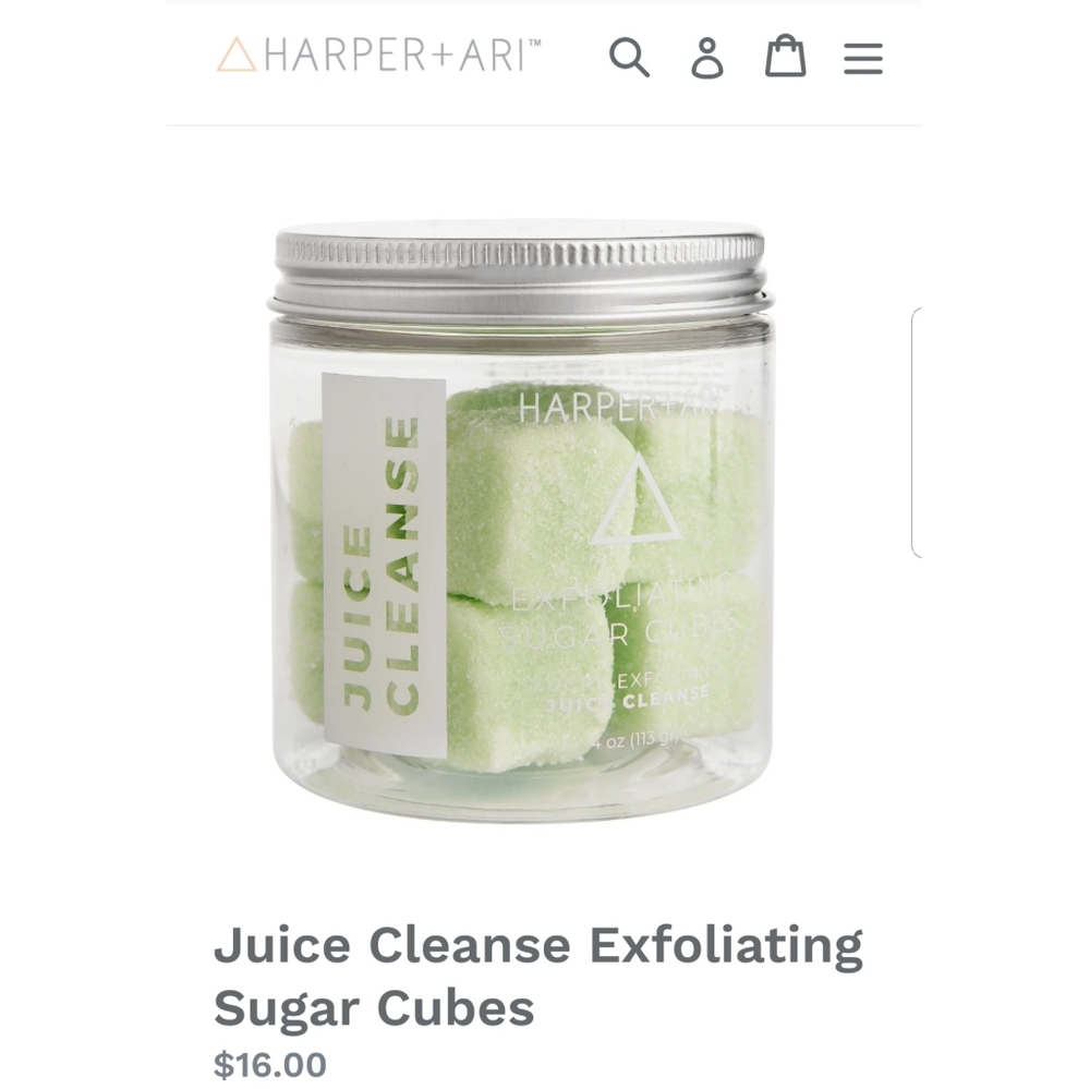 Harper + Ari exfoliating sugar cubes